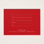 Élégant Gold Heart Business Certificat cadeau (Dos)