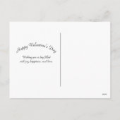 Elegant Gold Heart String Red Valentijn Feestdagenkaart (Achterkant)