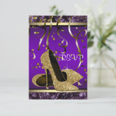 Elégant Gold High Heel Purple et Gold RSVP (Debout devant)