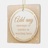 Elegant Gold Holiday Ceramic Ornament (Links)