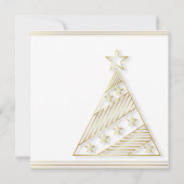 Elegant gold Holiday Party Company Invitation Kaart (Achterkant)