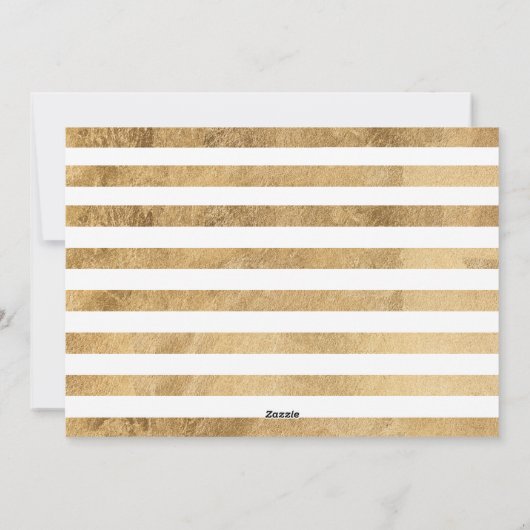 Elegant Gold Holiday Tree 2 Foto Feestdagenkaart (Achterkant)