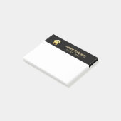 Elegant Gold House Symbol Real Estate Design Post-it® Notes (Schuin)