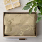 Elegant Gold Hummingbird Tissue Paper Tissuepapier (Geschenk)