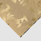 Elegant Gold Hummingbird Tissue Paper Tissuepapier (Detail)