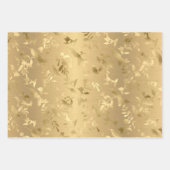 Elegant Gold Hummingbird Wrapping Paper Sheets (Voorkant 2)