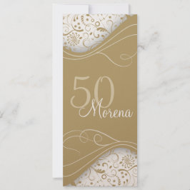 Elegant Gold Invitation Kaart