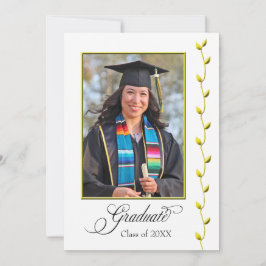 Elegant Gold Ivy Afstuderen aangekondigd Aankondiging