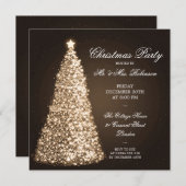 Elegant Gold-kerstfeest Kaart (Voorkant / Achterkant)