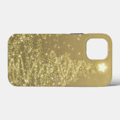 Elegant Gold kerstmousserende bomen  Case-Mate iPhone Case (Achterkant (horizontaal))