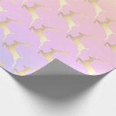 Elegant Gold-kerstrendierpatroon Cadeaupapier (Hoek)