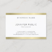 Elegant Gold Kijk design met schone lei Profession Visitekaartje (Voorkant)