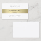 Elegant Gold Kijk Eenvoudig, modern en gewoon prof Visitekaartje (Voorkant / Achterkant)