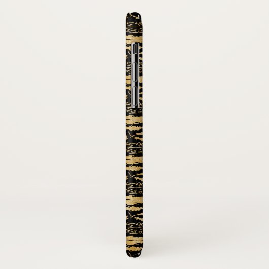 Elegant Gold Leaf Pattern Monogram Case-Mate iPhone Case (Achterkant/links)