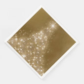 Elegant Gold Lighting-kerstboom Servet (Hoek)