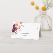 Elegant Gold Lijst Floral Red & Roze (Achterkant)