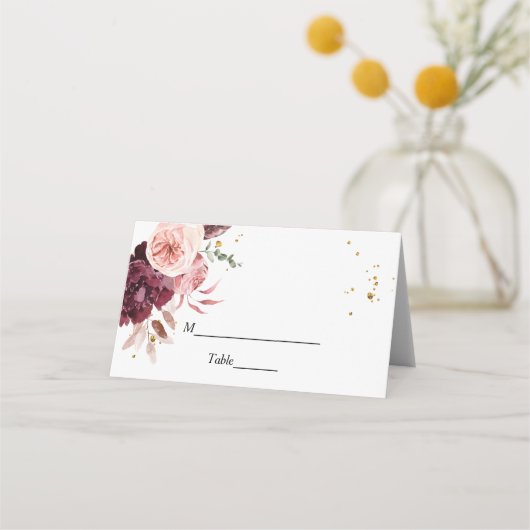 Elegant Gold Lijst Floral Red & Roze (Voorkant)
