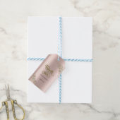 Elegant Gold Lijst Roos Gold Hartelijk dank Cadeaulabel (Met Touw)