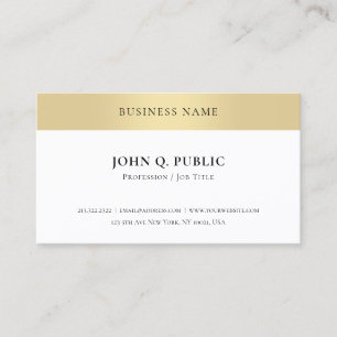 Elegant Gold look minimalistisch Sjabloon Moderne Visitekaartje