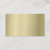 Elegant Gold look Modern Creative Plain Luxe Visitekaartje (Achterkant)