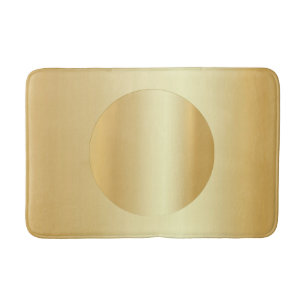 Elegant Gold look voor zwarte Sjabloon Badmat