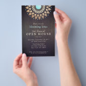 Elegant Gold  Lotus Mandala Houevent Flyer (Hand)