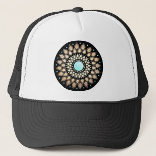 Elegant Gold Lotus Mandala Trucker Pet
