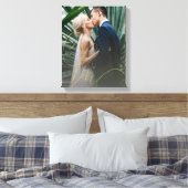Elegant Gold Love Script Weduwen Canvas Afdruk (Insitu (Slaapkamer))