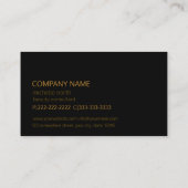 Elegant Gold Mandala ID353 Visitekaartje (Achterkant)