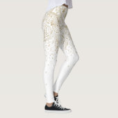 Elegant Gold Mandala Stippen Design Leggings (Rechts)