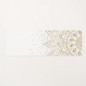 Elegant Gold Mandala Stippen Design Yogamat (Voorkant (horizontaal))