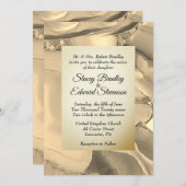 Elegant Gold Marble Agate Wedding Invitation Kaart (Voorkant / Achterkant)