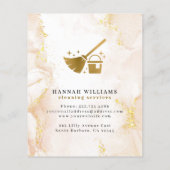 Elegant Gold Marble Cleaning Services Flyer (Achterkant)