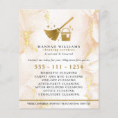 Elegant Gold Marble Cleaning Services Flyer (Voorkant)