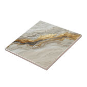 Elegant Gold Marble Flow – Luxury Ceramic Tile Tegeltje (Zijkant)