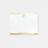 Elegant Gold Marble Modern Clean Design Sjabloon Post-it® Notes (Voorkant)