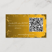 Elegant Gold Mariage Website Carte de boîtier (Dos)