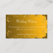 Elegant Gold Mariage Website Carte de boîtier (Devant)