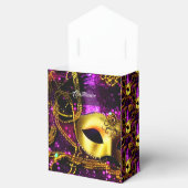 Elegant Gold Mask Tent Bedankdoosjes (Geopend)