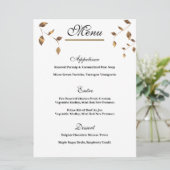 Elegant Gold, Menu Mariage noir (Debout devant)