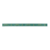 Elegant gold Merry kerstboom Satin Ribbon Lint (Voorkant)