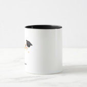 Elegant Gold Minimal Afstuderen School pet naam Mok (Midden)