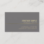 Elegant Gold Minimalistic Plain Trendy Luxury Visitekaartje (Voorkant)