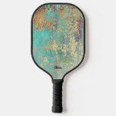 Elegant Gold Monogram Pickleball Paddle (Achterkant)