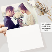 Elegant Gold Monogram Wedding Bedankkaart