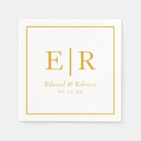 Elegant Gold Monogram Wedding