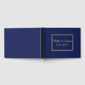 Elegant Gold Navy Blue Mariage livre d'or (Complet)