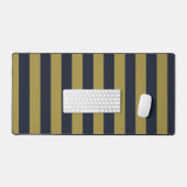 Elégant Gold & Navy Blue Vertical Stripes (Clavier et souris)