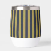 Elégant Gold & Navy Blue Vertical Stripes (Avant)