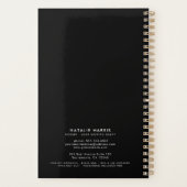 Elegant Gold & Navy Notional Loan Agent   Planner (Achterkant)